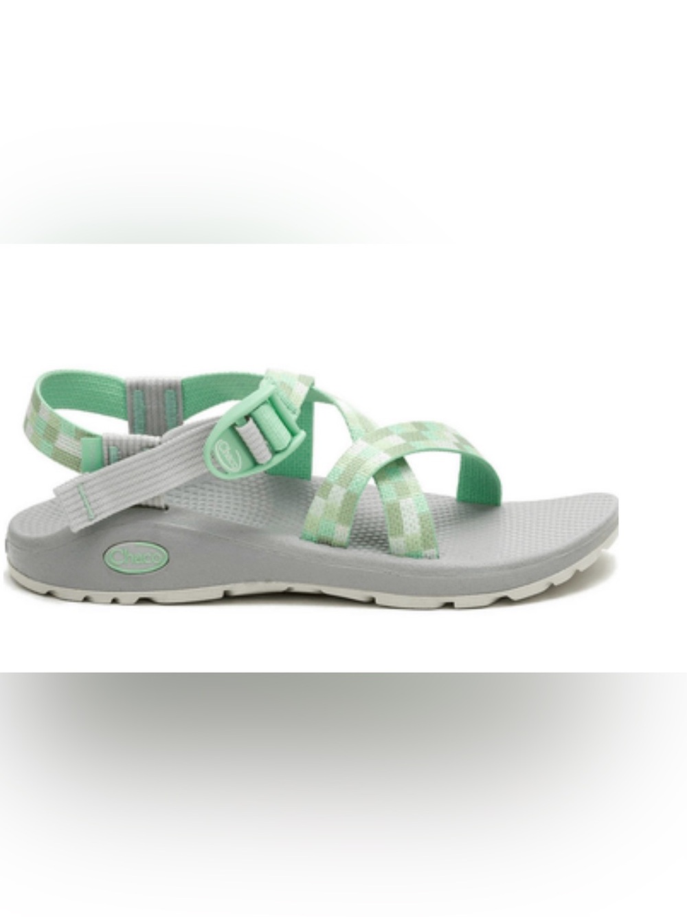 New Chaco Womens Z/Cloud Adjustable Strap Cushioned Sandal Pixel Celadon